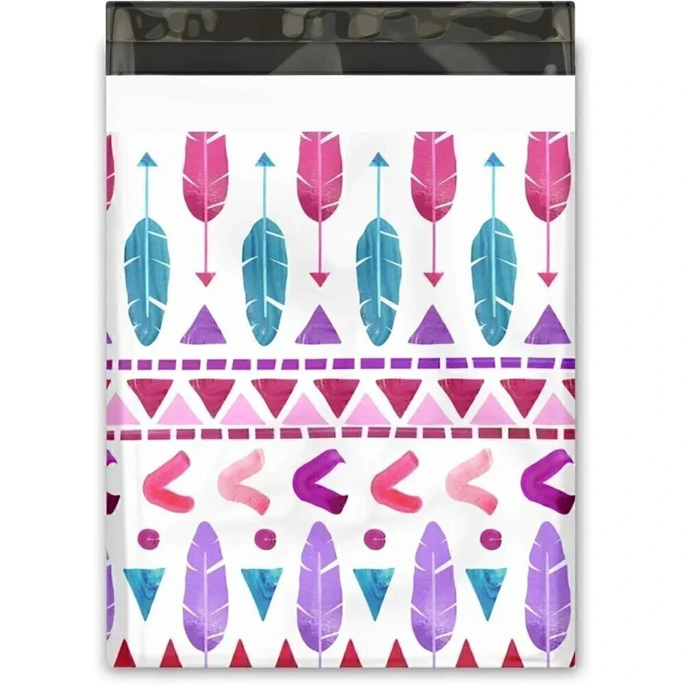 NEW - (15) 10"x 13" Tribal Arrows Designer Poly Mailers